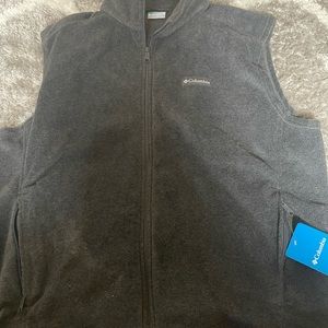 Columbia mens grey fleece vest